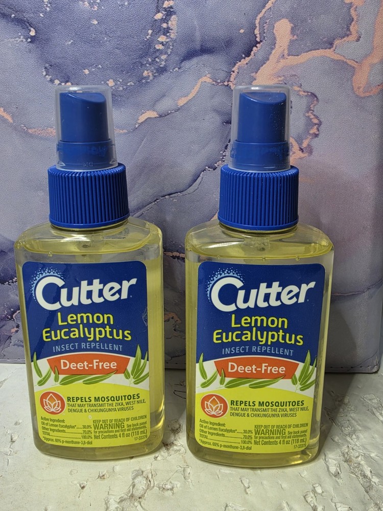 2 Pack Cutter Lemon Eucalyptus Insect Repellent 4 oz