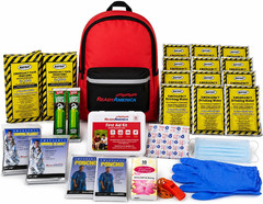 70280 72 Hour Emergency Kit, 2-Person, 3-Day Backpack, Includes First Aid Kit, S