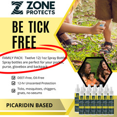 Picaridin Unscented Insect Repellent Spray, 1oz Master Case (12)