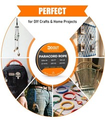 2mm Paracord, Micro Paracord Rope, Thin Braided Cord
