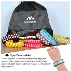 Paracord 550 Combo kit, 24 Colors 10ft Paracord Rope with Instruction, Multifunc