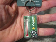 Coghlan’s Thermometer & Compass Key Chain Compact Lightweight Survival 9714
