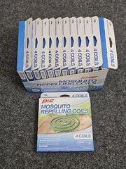 12 Pack PIC Mosquito Repelling Coils 4 Coils Per Pack Backyard Bug Insect Burner