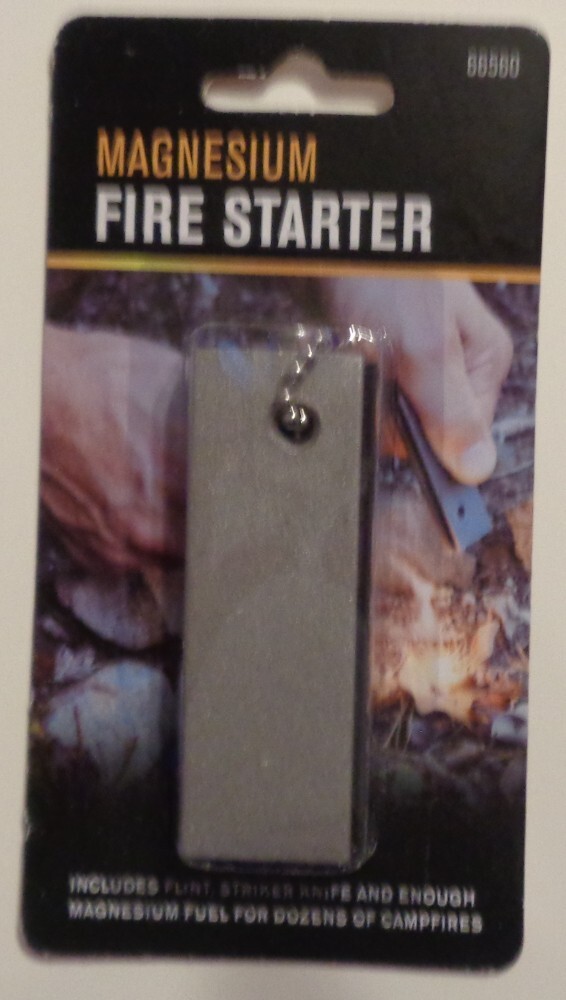 Magnesium Fire Starter Camping Backpacking Survival Flint Steel Camp Emergency