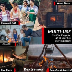 Eco-Friendly Fire Plugs – 50 Odorless, Non-Toxic Fire Starters for Survival Kits