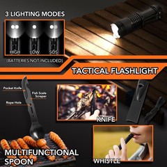 19 in 1 Survival Kit Gifts Men Father’ s Day Gifts from Daughter Son Hunting