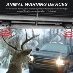 4 PCS Deer Whistles for Car, Automotive Deer Warning Whistle Devices, Animal War