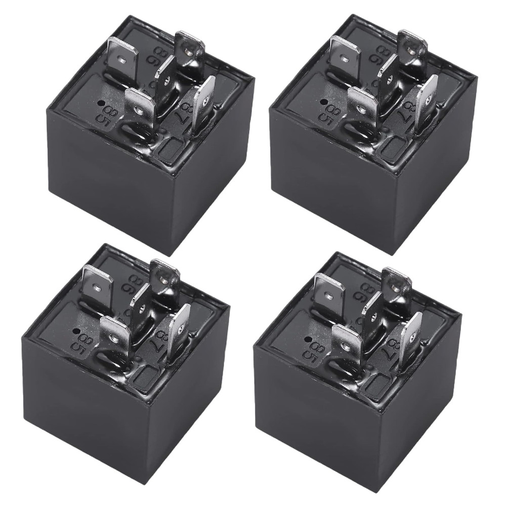 Qonsy 4 Pack 5 Pin Electrical Switch Relays For Automotive Car Truck Marine
