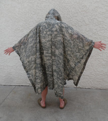 US Army ACU Wet Weather Poncho NSN:8405-01-547-2555 (USED-GOOD)