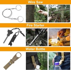 11-in-1 Emergency Survival Kit And Backpack Set