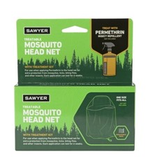 Fine Mesh Soft Multi-Filament Mosquito Head Net (SP883) Single – Green [B23]