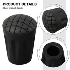 Trekking Pole Tips Replacement Long Lasting Rubber Feet (3pcs) for Hiking Poles