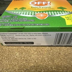 OFF! Backyard Mosquito Repellent Coil Refills, Perfect for Outdoor Patios