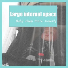 Mosquito Net For Stroller Portable Mini Crib Bug Net Washable Fine Mesh Cover