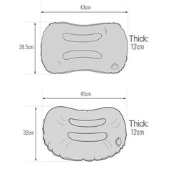 Lightweight Inflatable For Camping Pillow with Neck Support for Travelers
