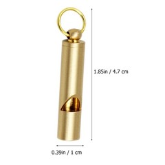 3Pcs Vintage Copper Whistles Referee Survival Keychain Pendant