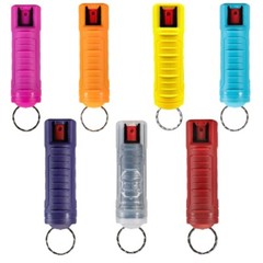 POLICE MAGNUM 7 Pack .50oz Rainbow Keychain Pepper spray Self Defense Security
