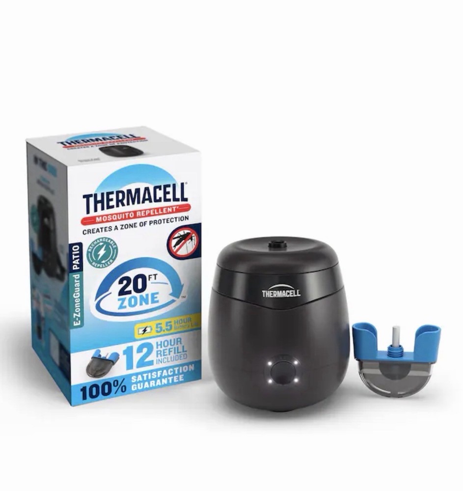 Thermacell Patio Shield Mosquito Repellent E-Series Rechargeable Reper w/ Refill