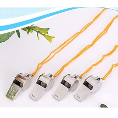 12Pcs Lightweight Durable Camping Whistles with Hanging Cord for Hiking