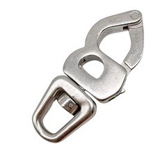 Marine 316 Stainless Steel Quick Release Snap Shackle Fast Eye Hook Rigging