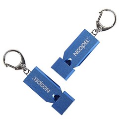 Whistle Emergency Three Tubes Survival Whistles 2 Pack with Lanyard and Blue