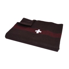 Swiss Army Wool Blanket With Cross 62×80 Fire Retardant Safety Blanket