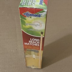 Diamond Extra Thick Long Reach Matches 75 Pack Longer Burn Time Strike-on-Box