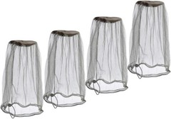 4 Pack Mosquito Head Net Mesh Face Neck Bug Fly Netting for Camping Fishing