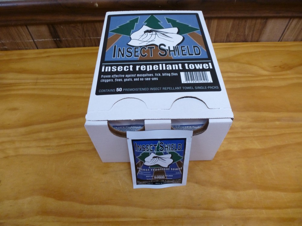 SCRUBS INSECT REPELLANT 8″ x 10″ TOWELS 50 COUNT BOX INDIVIDUAL PACKS