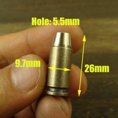 Brass “Bullet” knife Lanyard Bead Paracord beads crafted for EDC gear XLH049