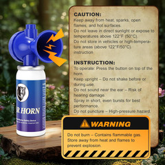 2 Pack Bear Horn, 122Db Loud Bear Horns to Scare Bear, Handheld Air Horn with Ea