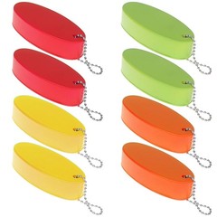 LOCOLO 8PCS Foam Floating Keychains for Boat Keys Bright Color Boating Keycha…