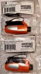 AWP 2-in-1 Emergency Escape Tool Window Breaker/Seatbelt Cutter New Orange (Two)
