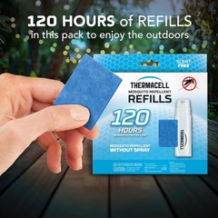 Mosquito Repellent Refills 120H 30 Mats & 10 Fuel Cartridges, Universal Fit US