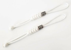 Paracord Lanyard/Keychain 550 Snake Knot + Nordic Beads (2 Pack)