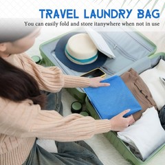 Wesnoy 4 Pcs Large Mesh Laundry Bag with Adjustable 24 X 36 Inches, Colorful
