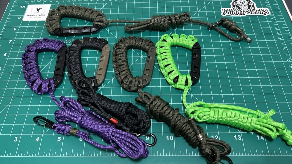 Sparrow’s Design/Paracord Carabiner Wrap Lanyard With Rope Carry Coils