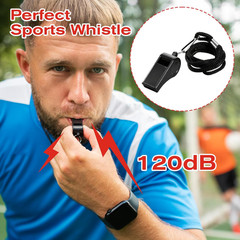 4 Packs Whistle with Lanyard, Whistle for Coaches, Plastic Sports Whistles with