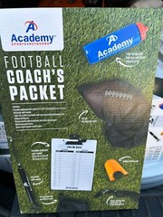 Academy Football Coach’s Packet Pump – Tee – Whistle Clipboard Mesh Sack Kit