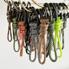 10lots Paracord Weave Handmade Keychains Lanyard Buckles Car Trinkets Key Holder