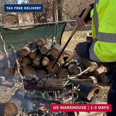 42″ Fire Tongs Firewood Log Grabbers and Fire Poker Set, Portable Detachable Hea