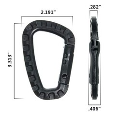 West Coast Paracord Tactical Carabiner Lanyard Keychain – 6 Pack – 3 Colors