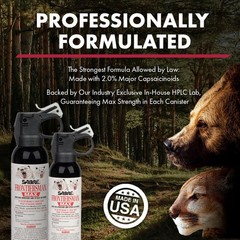 SABRE Frontiersman MAX Bear & Mountain Lion Deterrent Spray, 7.9 oz, 40 ft Range
