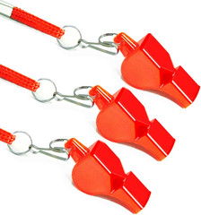 Whistle, 3PCS Professional Emergency Whistles with Lanyards, Very Loud Pealess W
