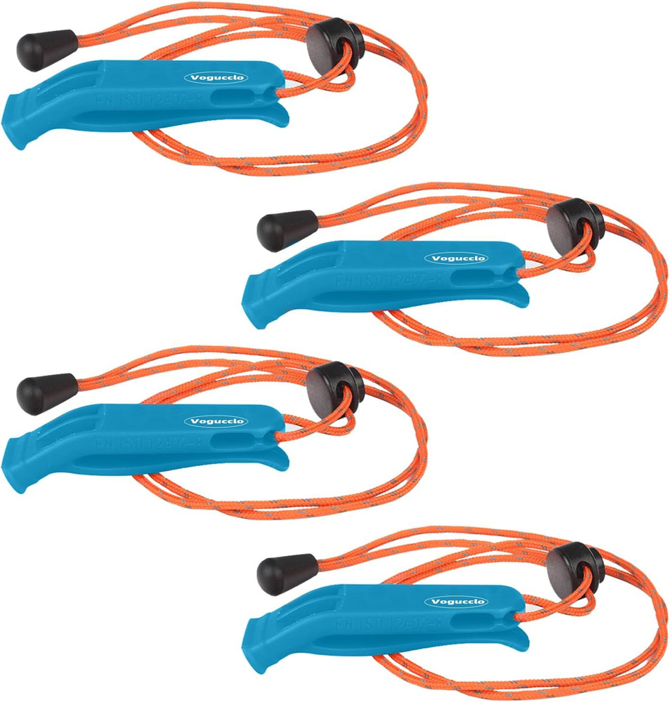 3/4 Pcs Emergency Whistle – Super Loud Survival Whistle with Lanyard for Safety