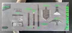 Schrade #1084299 Outdoor Survival Tool Set Axe Shovel Pick Saw with Folding Case