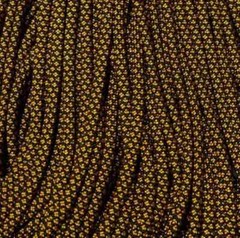 550 Paracord Goldenrod with Black Diamonds 100 FT USA MADE