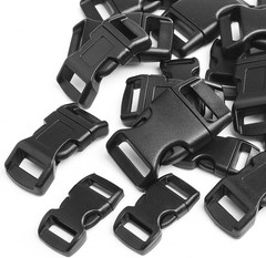 60 Pack Paracord Bracelets Buckles, 5/8, 1/2 and 3/8 Inch Contoured Paracord Buc