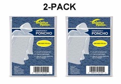 Weather Station Emergency Poncho Clear Lightweight One Size fits all – 2 Pack