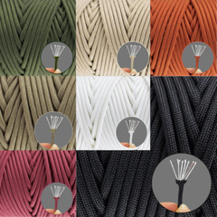 Paracord Planet | 550 Mil Spec Paracord Tube| 200 feet | Variety of 7 Colors